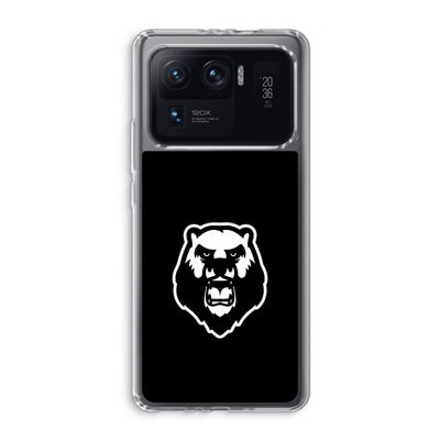 Angry Bear (black): Xiaomi Mi 11 Ultra Transparant Hoesje