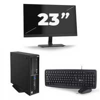 HP Z230 Workstation SFF - Intel Core i7-4e Generatie - 16GB RAM - 256GB SSD - Windows 10 + 1x 23 inch Monitor