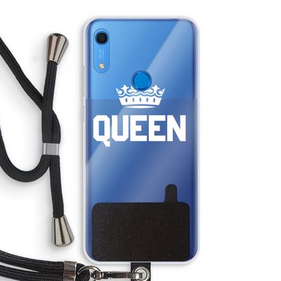 Queen zwart: Huawei Y6s Transparant Hoesje met koord