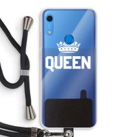Queen zwart: Huawei Y6s Transparant Hoesje met koord