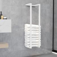 VidaXL Handdoekenrek 25x20x95 cm staal wit