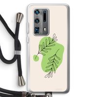 Beleaf in you: Huawei P40 Pro Plus Transparant Hoesje met koord Beleaf in you: Huawei P40 Pro Plus Transparant Hoesje met koord