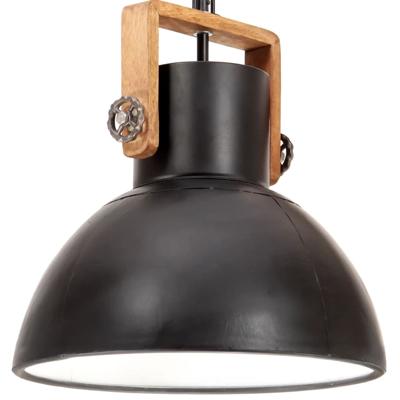 VidaXL Hanglamp industrieel rond 25 w e27 40 cm zwart