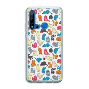 Kleurrijke katten: Huawei P20 Lite (2019) Transparant Hoesje