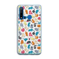 Kleurrijke katten: Huawei P20 Lite (2019) Transparant Hoesje