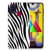 Samsung Galaxy M31 TPU Hoesje Zebra