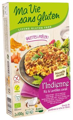 Ma Vie Sans Indiase rijstburgers 2 x 100g vegan glutenvrij bio