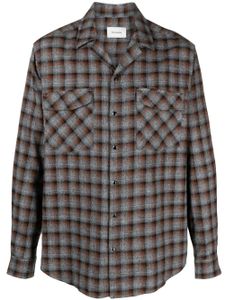 Holzweiler chemise en coton à motif tartan - Gris