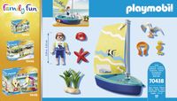 PLAYMOBIL Family Fun - Zeilbootje constructiespeelgoed 70438 - thumbnail