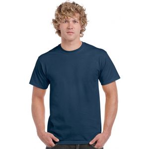 Basic t-shirt dusk blauw voor heren 2XL  -