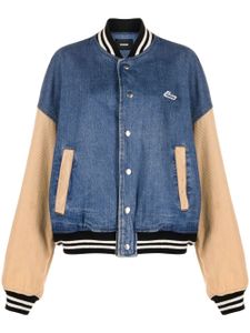 We11done veste teddy en jean - Bleu