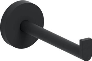 Clou Flat toiletrolhouder mat zwart 4,8x12,1x4,8cm