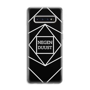 Negenduust geometrisch: Samsung Galaxy S10 4G Transparant Hoesje