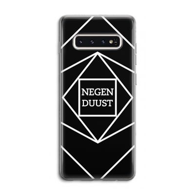 Negenduust geometrisch: Samsung Galaxy S10 4G Transparant Hoesje