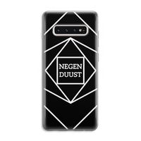 Negenduust geometrisch: Samsung Galaxy S10 4G Transparant Hoesje