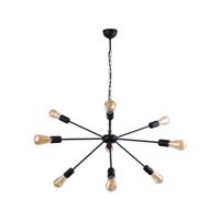 Lyora Zwart hanglampRod met 9 fittingen - 9734