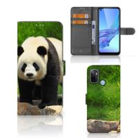 OPPO A53 | OPPO A53s | Telefoonhoesje | Met pasjeshouder | Panda