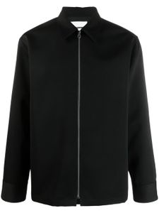 Jil Sander satin-finish shirt jacket - Noir