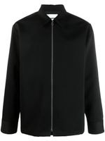 Jil Sander satin-finish shirt jacket - Noir - thumbnail