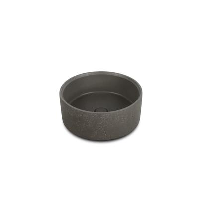 Ideavit Idea.deep vrijstaande wastafel - 39x15cm - rond - incl. pop-up afvoer - beton D5 290368-D5