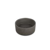 Ideavit Idea.deep vrijstaande wastafel - 39x15cm - rond - incl. pop-up afvoer - beton D5 290368-D5