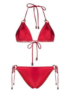 ZIMMERMANN bikini Clover à bonnets triangles - Rouge