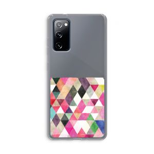 Gekleurde driehoekjes: Samsung Galaxy S20 FE / S20 FE 5G Transparant Hoesje