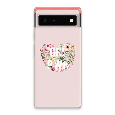 GRL PWR Flower: Google Pixel 6 Transparant Hoesje