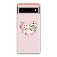 GRL PWR Flower: Google Pixel 6 Transparant Hoesje
