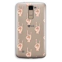Rock: LG K10 (2016) Transparant Hoesje