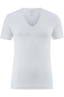 OLYMP Level Five Body Fit T-Shirt V-hals wit, Effen