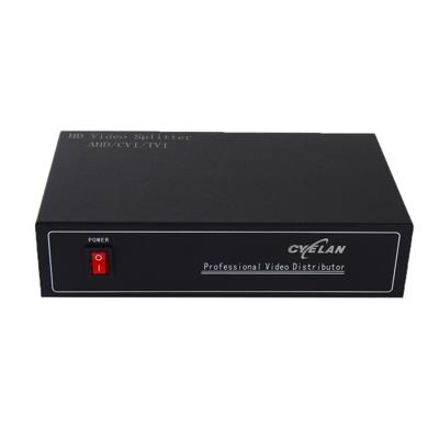 Coaxiale AHD/CVI/TVI 1 in 8 video signaal splitter