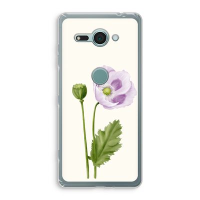 Purple poppy: Sony Xperia XZ2 Compact Transparant Hoesje