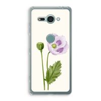 Purple poppy: Sony Xperia XZ2 Compact Transparant Hoesje