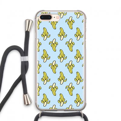 Bananas: iPhone 8 Plus Transparant Hoesje met koord