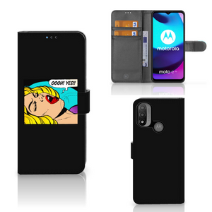 Motorola Moto E20 | E30 | E40 Wallet Case met Pasjes Popart Oh Yes