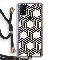 Geometrisch patroon: OnePlus Nord N10 5G Transparant Hoesje met koord