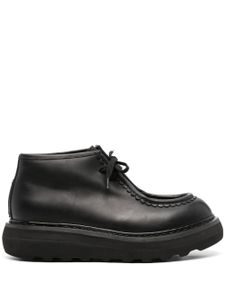 Premiata bottines en cuir à patch logo - Noir