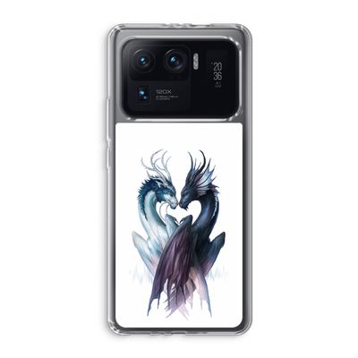 Yin Yang Dragons: Xiaomi Mi 11 Ultra Transparant Hoesje