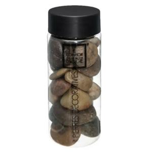 Grote decoratie stenen - bruin - pot 750 gram - hobby - decoratiestenen