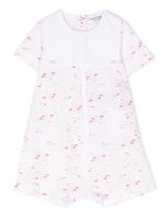 Emporio Armani Kids barboteuse à imprimé graphique - Blanc