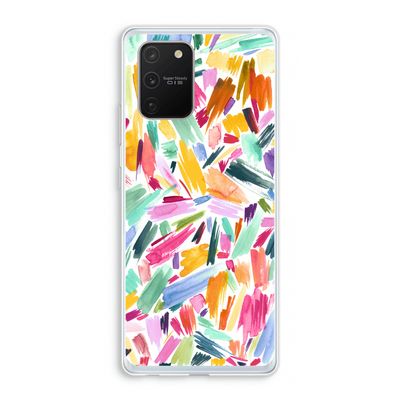 Watercolor Brushstrokes: Samsung Galaxy S10 Lite Transparant Hoesje