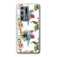 Kleurrijke papegaaien: Huawei P40 Pro Plus Transparant Hoesje
