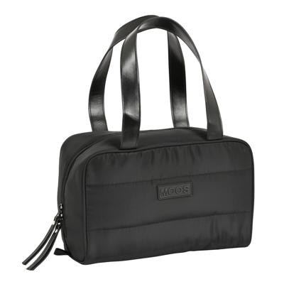 Toilettas voor op School Moos Negro Gestoffeerd Zwart 31 x 14 x 19 cm