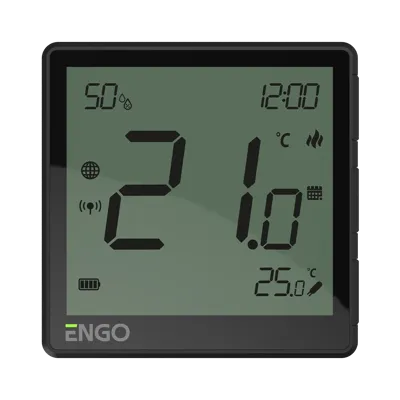 ENGO EONE-BATB - ZigBee slimme thermostaat, Batterij, Zwart