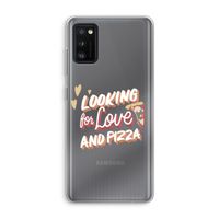 Pizza is the answer: Samsung Galaxy A41 Transparant Hoesje