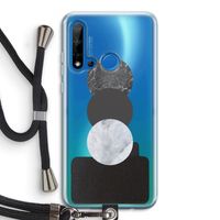 Marmeren cirkels: Huawei P20 Lite (2019) Transparant Hoesje met koord