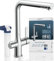 Schutte AQUASTAR PRO drinkwater keukenkraan met filtersysteem | Chroom - 99800 Schutte AQUASTAR PRO drinkwater keukenkraan met filtersysteem | Chroom - 99800