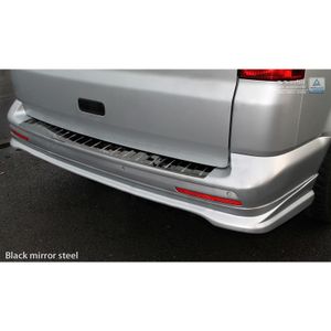 Zwart-Chroom RVS Bumper beschermer passend voor VW Transporter T5 2003-2015 (alle) & T6 2015- (m AV251012