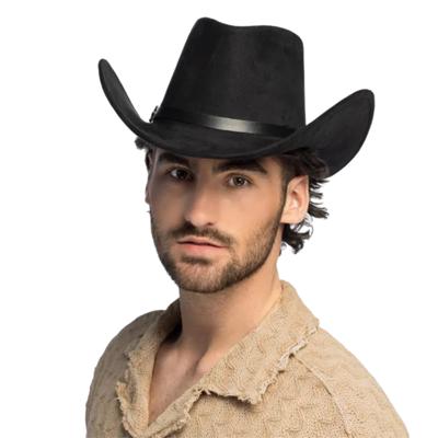 Carnaval Cowboy hoed Bronco - zwart - voor volwassenen - Western